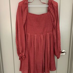 Long sleeve off shoulder dress
